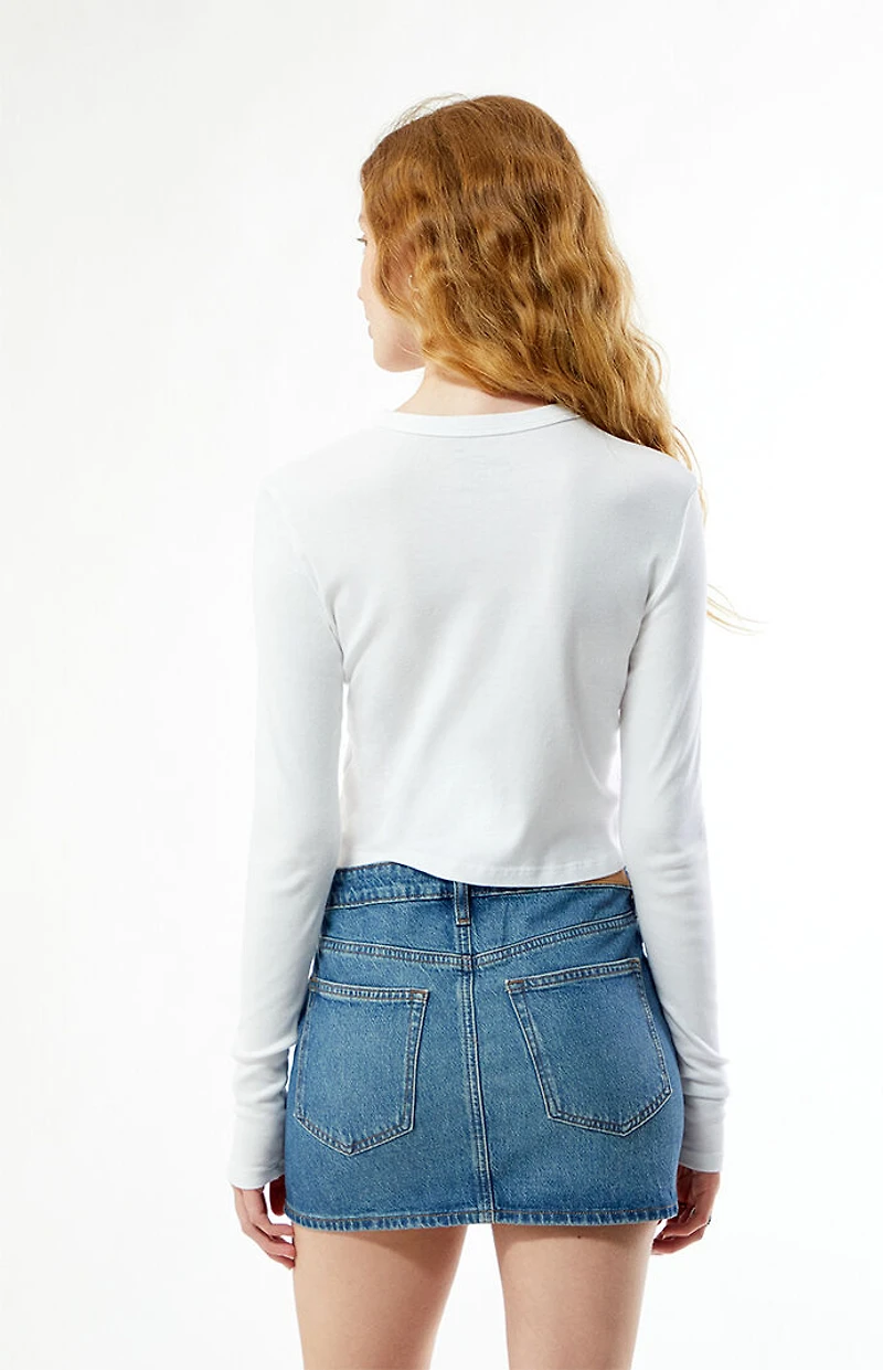 Your Favorite Los Angeles Art Dept. Long Sleeve Cropped T-Shirt