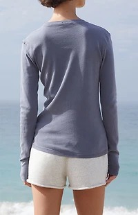 John Galt Dark Gray Ainsley Long Sleeve Top