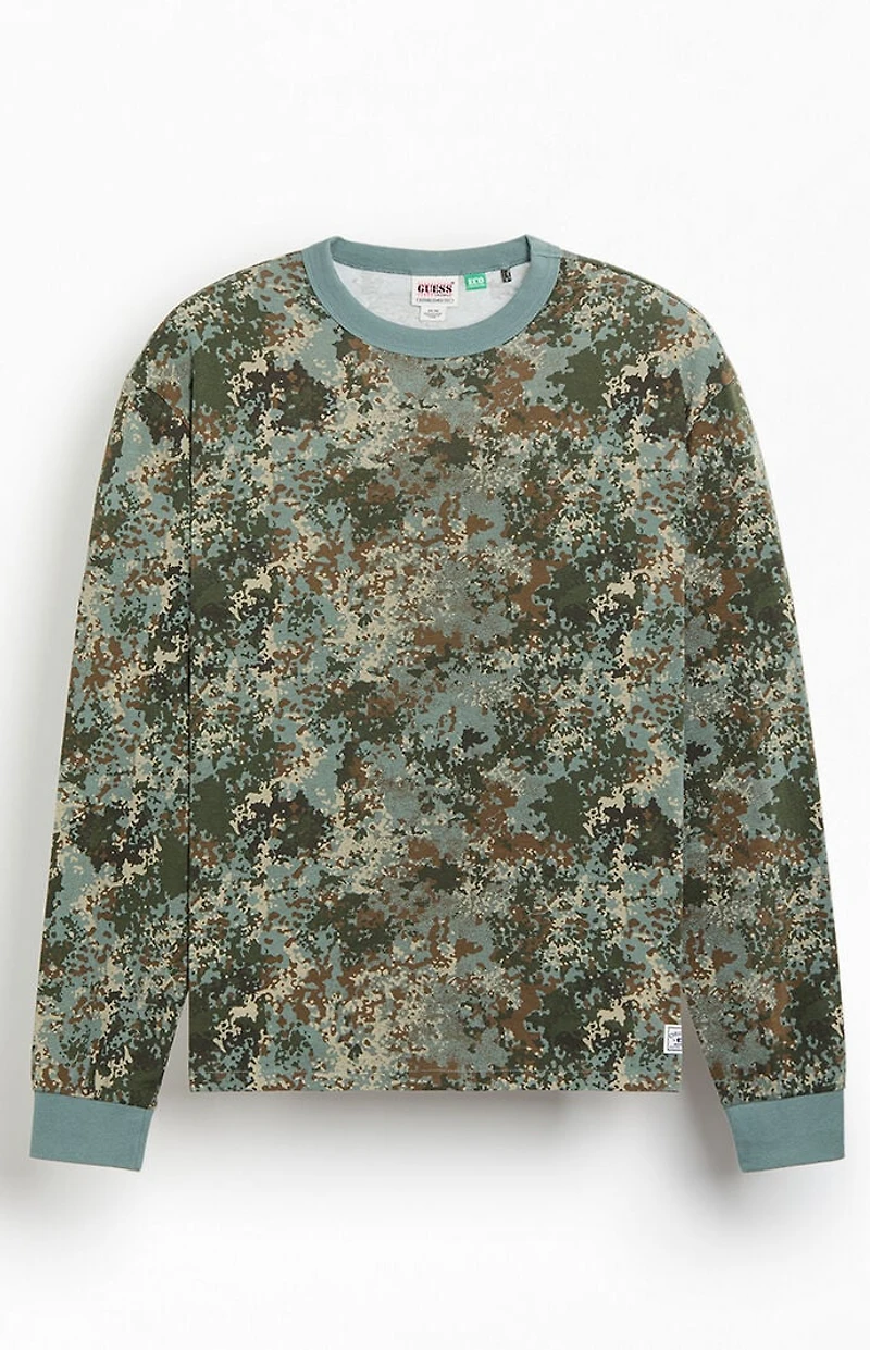 GUESS Originals Camo Long Sleeve T-Shirt