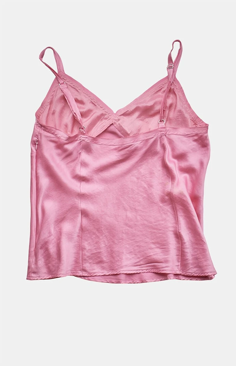 PS VINTAGE 2000s Silk Cami V-Neck Tank Top
