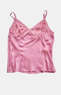 PS VINTAGE 2000s Silk Cami V-Neck Tank Top