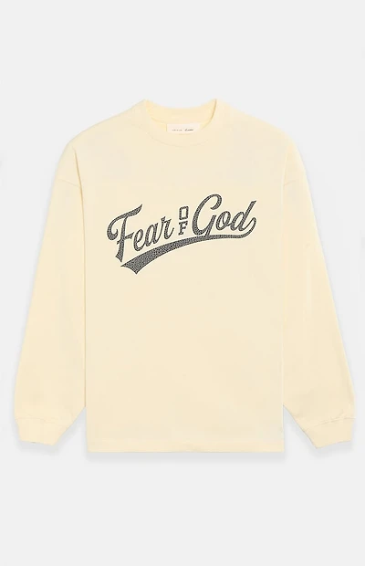 Fear of God ESSENTIALS Cream Merch Long Sleeve T-Shirt