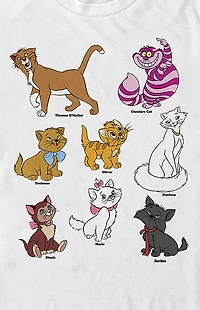 Disney Cats Grid T-Shirt