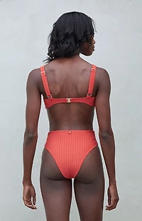 Rhythm Pacific Ribbed High Waisted Bikini Bottom