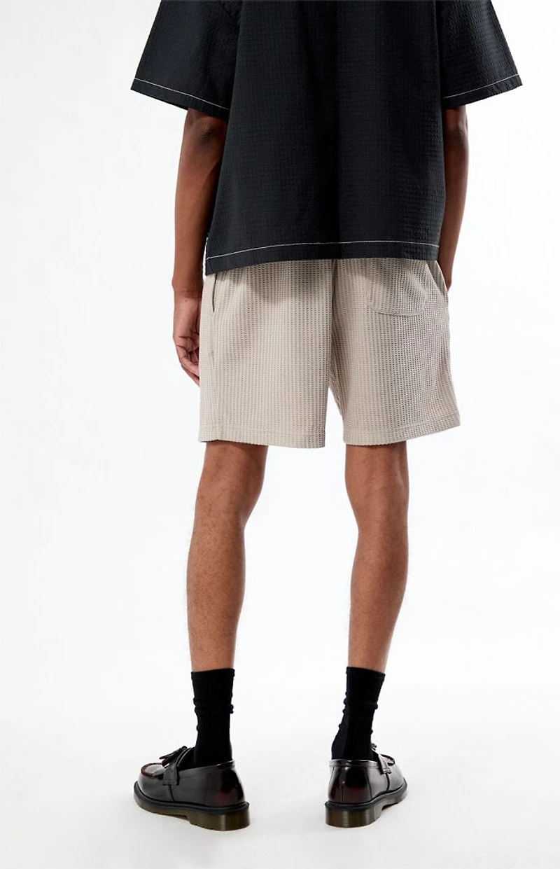 Pacsun Heather Gray Waffle Knit Shorts