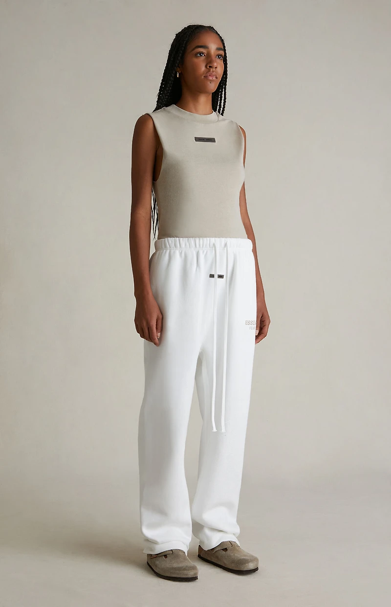 Fear of God ESSENTIALS Women's Cloud White Relaxed Sweatpants