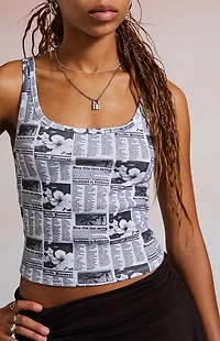 Third Charm Melrose Scoop Tank Top