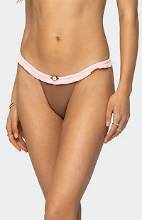 Edikted Kellie Ruffled Bikini Bottom