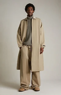 Fear of God ESSENTIALS Desert Sand Textured Nylon Trench Coat