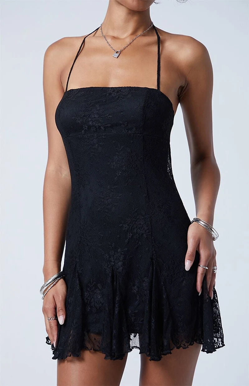 Third Charm Indy Floral Lace Mini Dress