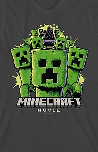 KIds Minecraft Creepers Rails T-Shirt