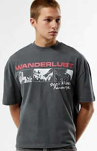 Pacsun Wanderlust Cropped Boxy T-Shirt