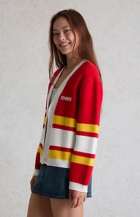 WILD COLLECTIVE x NFL Kansas City Chiefs Knit Cropped Cardigan