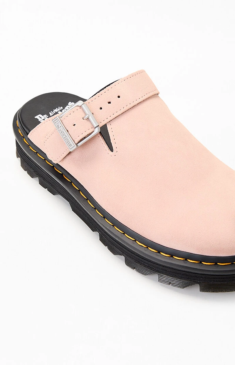 Dr Martens Zebzag Suede Slingback Platform Mules