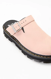 Dr Martens Zebzag Suede Slingback Platform Mules