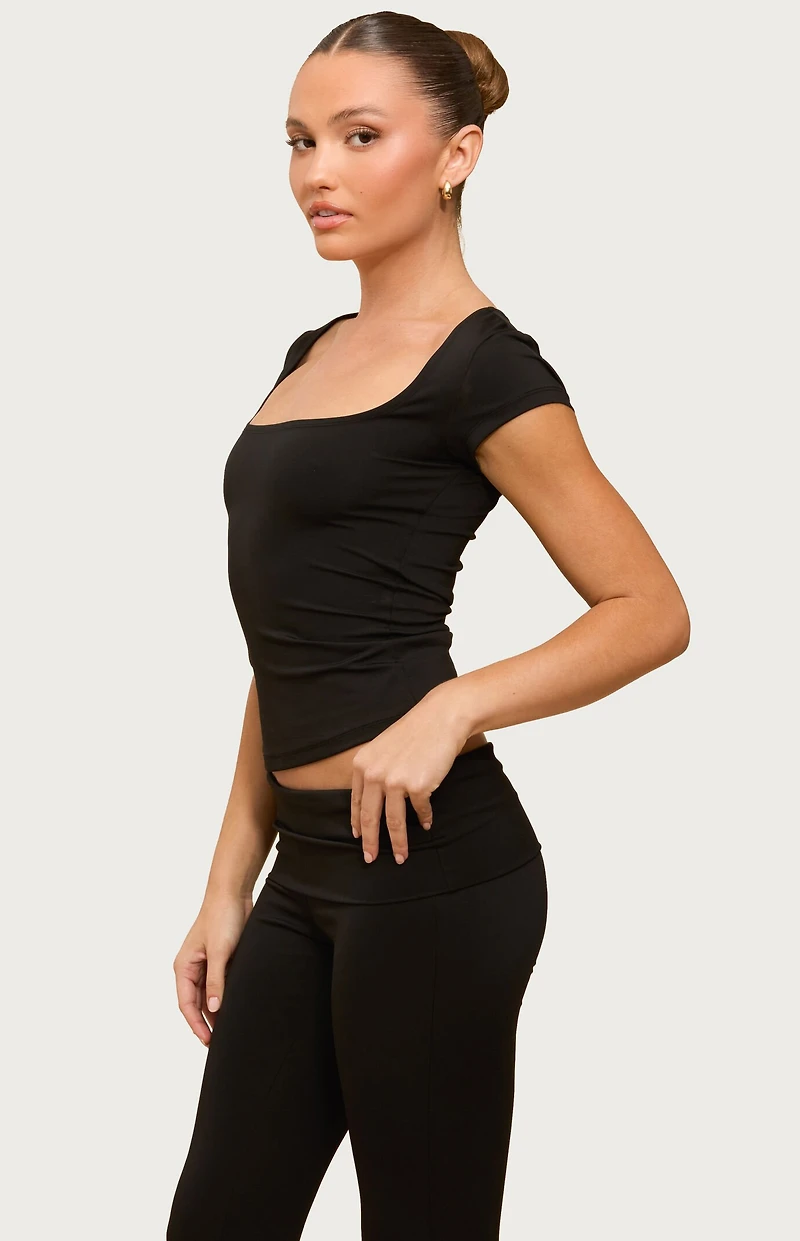 Edikted Delaney Square Neck Top