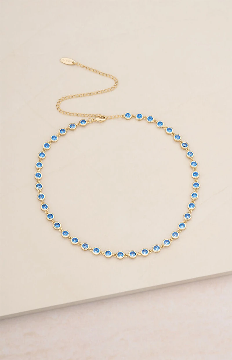 Ettika Crystal Disc Necklace