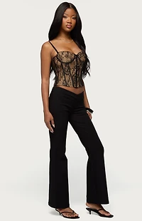 Edikted Alyce Crossover Flared Pants