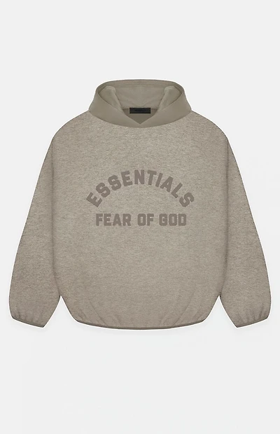 Fear of God ESSENTIALS Heather Grey Dust Nylon Fleece Hoodie