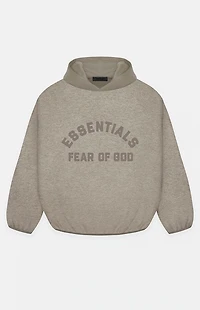 Fear of God ESSENTIALS Heather Grey Dust Nylon Fleece Hoodie