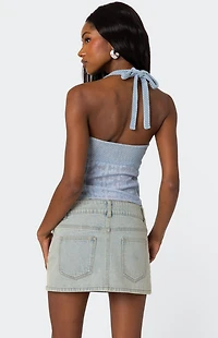 Edikted Mixed Crochet Cupped Top