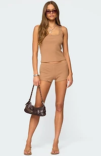 Edikted Hasel Grommet Ribbed Tank Top