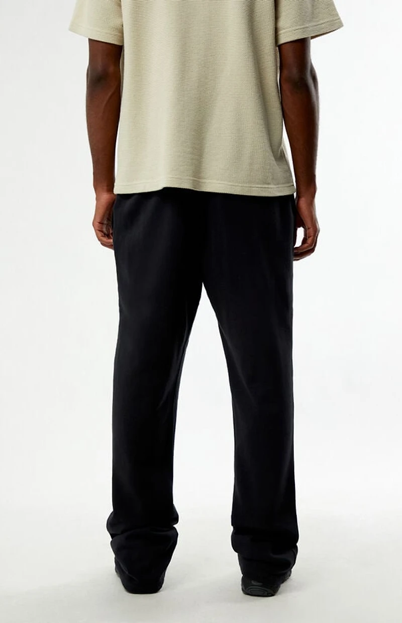 Pacsun Washed Black Terrain Straight Leg Sweatpants