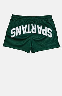 UPSIDE Michigan State University Spartans Mini Mesh Shorts