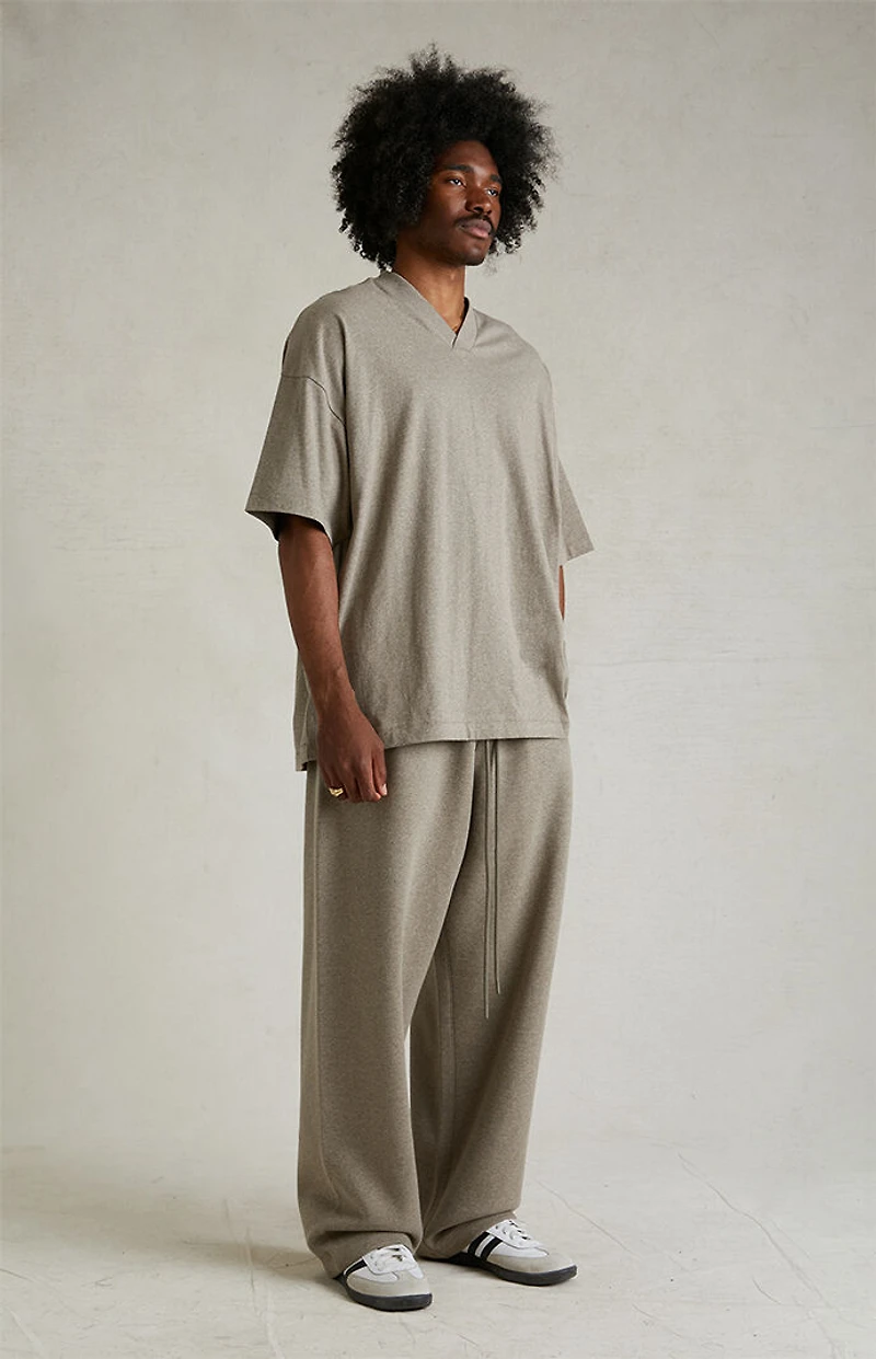 Fear of God ESSENTIALS Heather Grey V-Neck T-Shirt