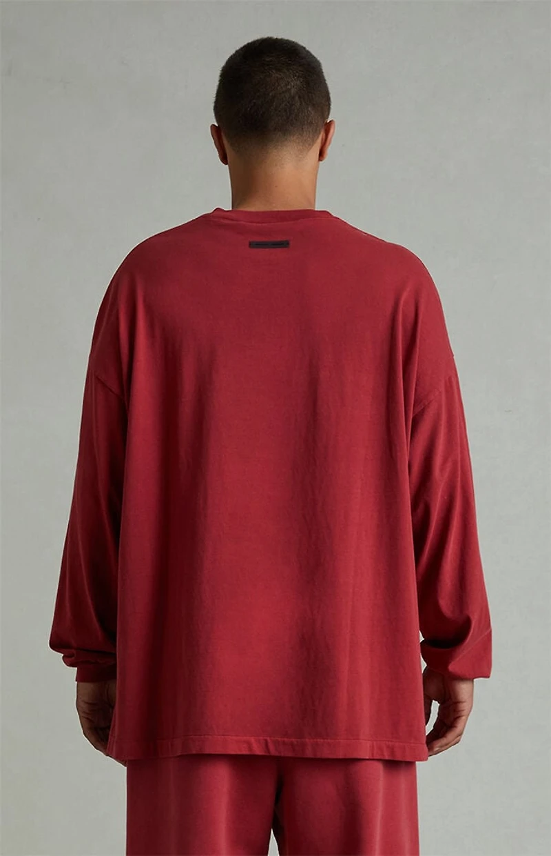 Fear of God ESSENTIALS Crimson '90s Long Sleeve T-Shirt
