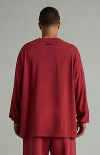 Fear of God ESSENTIALS Crimson '90s Long Sleeve T-Shirt