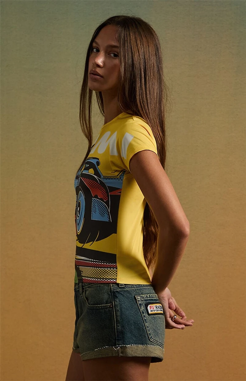 Formula 1 x Pacsun Miami Racing Jean Micro Shorts