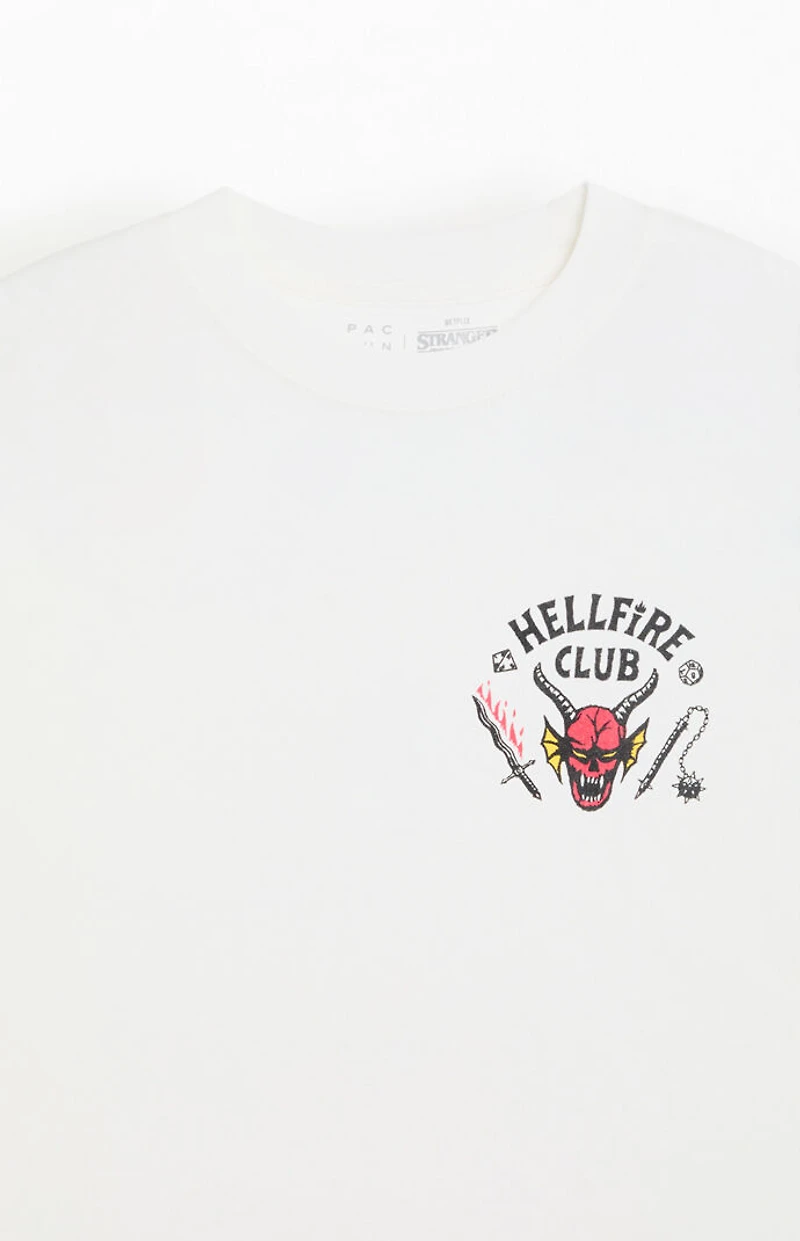 Netflix x Stranger Things Hellfire Club Cropped T-Shirt