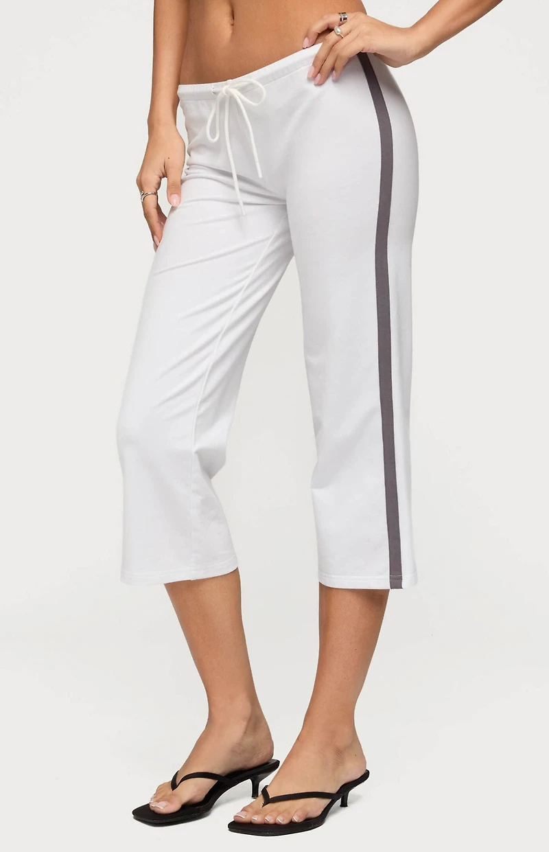 Edikted Milene Contrast Terry Capri Pants