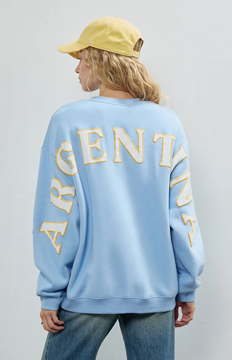 HYPE & VICE Argentina Crew Neck Oversized Sweartshirt