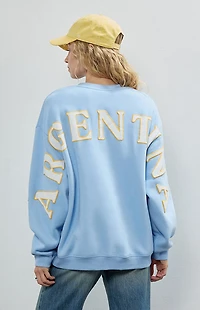 HYPE & VICE Argentina Crew Neck Oversized Sweartshirt
