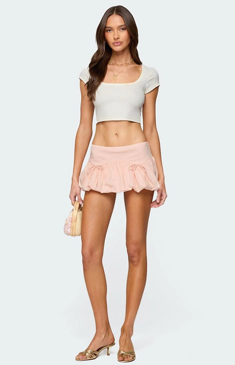 Edikted Margo Bubble Mini Skort