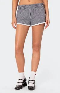 Edikted Kyra Gingham Shorts