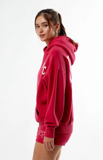 Your Favorite NYC Floral Chainstitched Oversized Hoodie