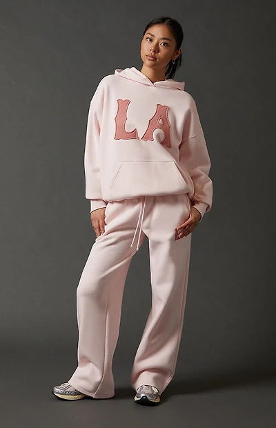 Pacsun Pink LA Patch Hoodie
