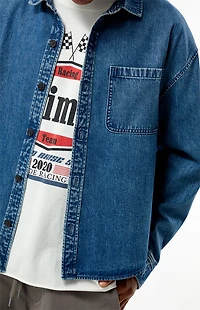 Pacsun Medium Blue Denim Shirt