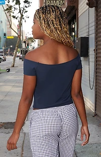 John Galt Bonnie Deer Off-The-Shoulder Top