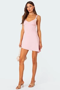 Edikted Cleo Open Back Mini Dress