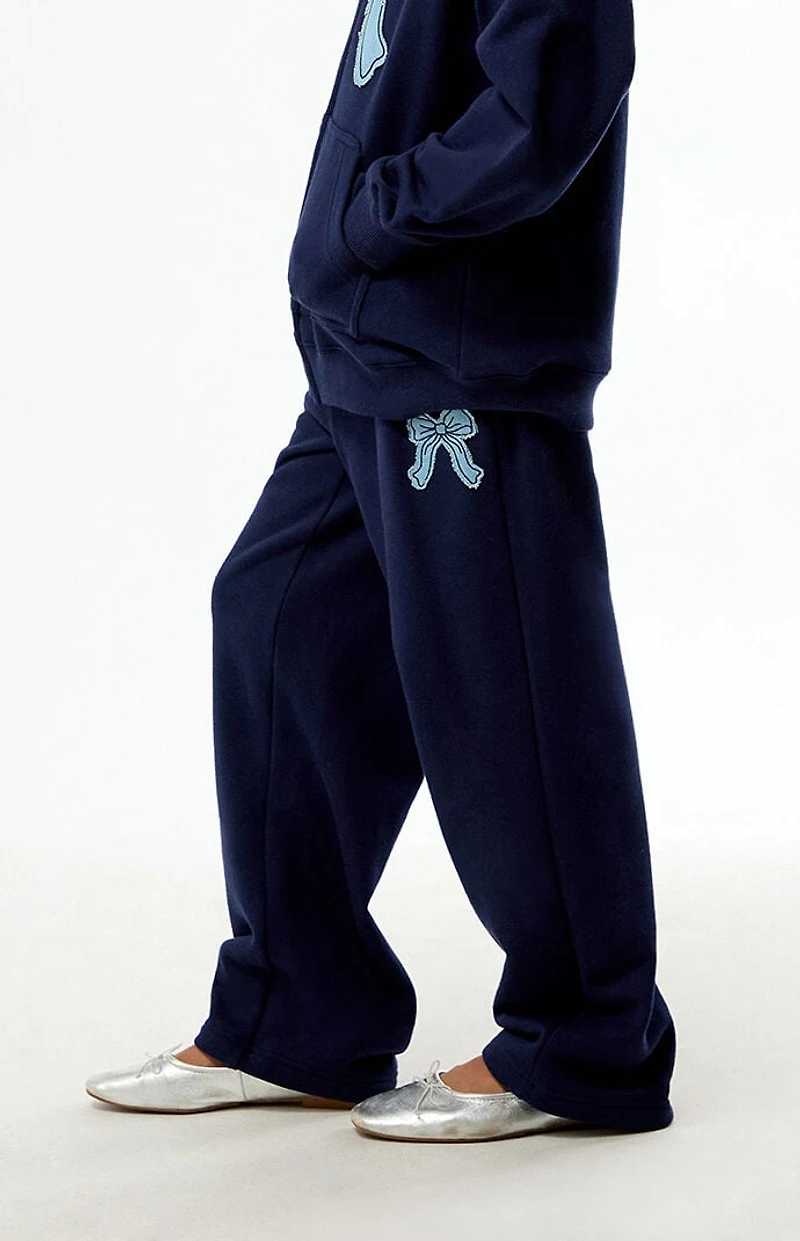Pacsun Kids Bow Applique Baggy Sweatpants