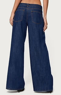 Edikted Jimena Low Rise Wide Leg Jeans