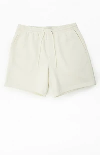 Pacsun Fleece Cream Sweat Shorts