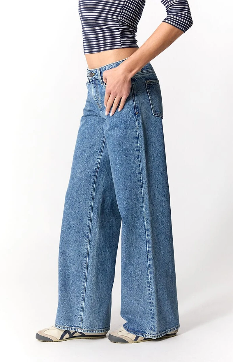 Pacsun Casey Low Rise Baggy Jeans Medium Blue