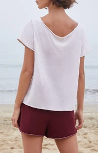 John Galt Light Gray Chloe 16 Off-The-Shoulder Top