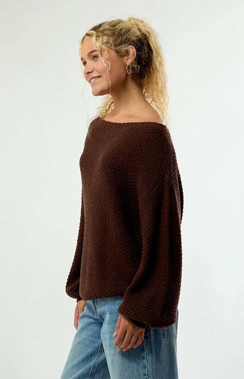 Your Favorite Wren Off-The-Shoulder Sweater