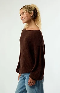 Your Favorite Wren Off-The-Shoulder Sweater